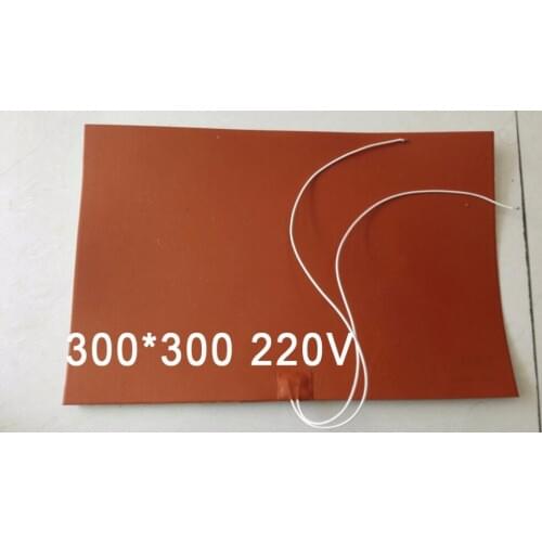 300mm Silicon rubber heating plate heater band Silica gel pad sheet 3D Printing printer silicone warming bed electric hot plate