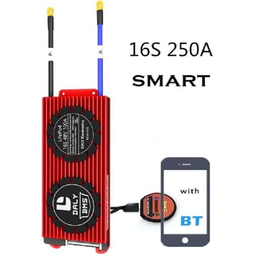 Smart Bms 16S 250A 48V Practical LiFePo4 BT UART Communication for Vehicle