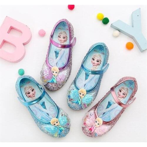 New age season 2021 butterfly princess snow colors sequins aisha girls shoes little girl show crystal shoes