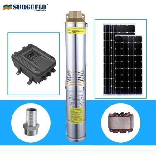 High pressure solar water pump permanent magnet synchronous motor solar water pump deep well for irrigation solar pump 72v