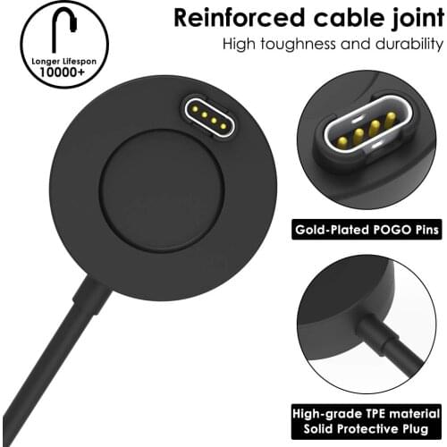 Charging Dock with Charger Port Protectors 10-Pack dust plugs for Garmin Vivoactive 3 / Fenix 5 5S 5X / Forerunner 935