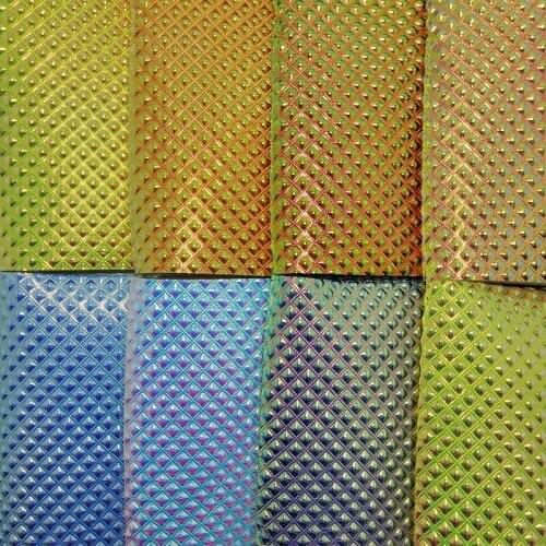 1PC 21X29CM Synthetic Letaher, Cuero Sintetico Embossed Diamond Leather For Making Bows Accessories LEOsyntheticoDIY T119