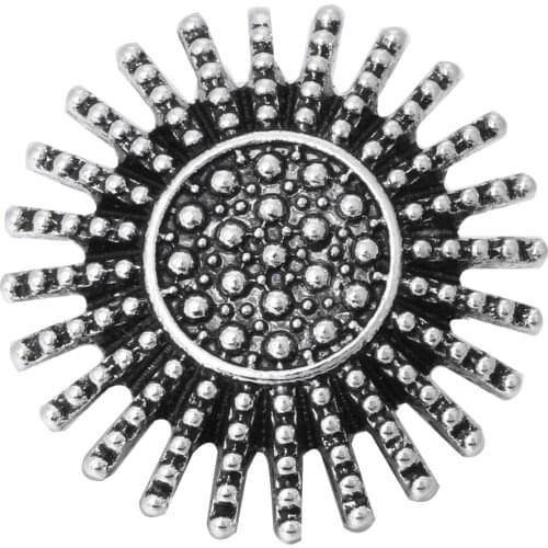 10pcs/lot 2019 Vintage Snap Button Jewelry 18mm Metal Snap Buttons Fit Snap Bracelet Button Necklace DIY Snap Accessories