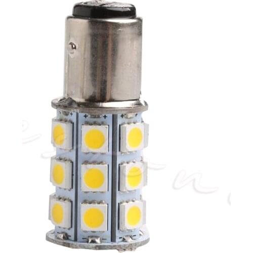 1157 BAY15D 27 SMD 5050 Tail Turn Signal 27 LED Car Light Bulb Lamp Warm white for LED