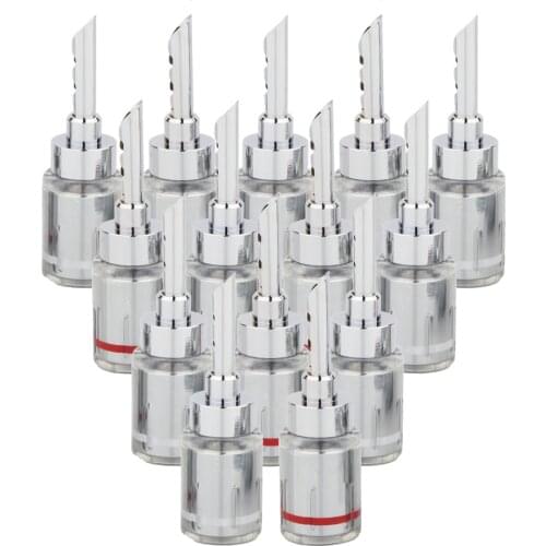 4Pcs Hifi BA1439R Audio Rhodium plated BFA banana connector Banana Plug Adapter Wire Speaker Connectors