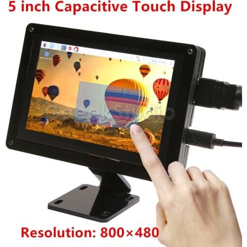 Free Driver Plug and Play! 5 inch 800*480 Capacitive Touch Display Screen Monitor for Raspberry Pi, Windows PC, BeagleBone Black