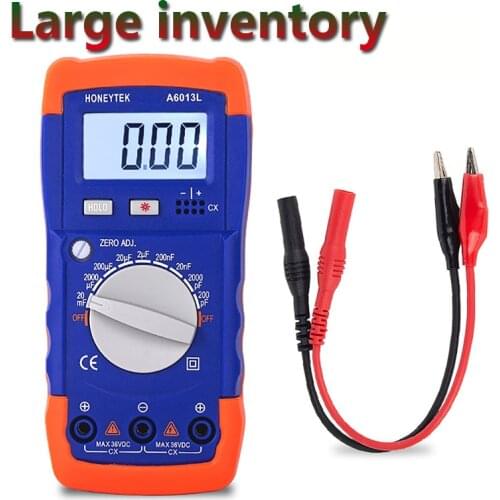 Digital Multimeter A6013L Handheld Digital Capacitance Meter Electronic capacitor meter Tester capacitor checker Diagnostic-tool