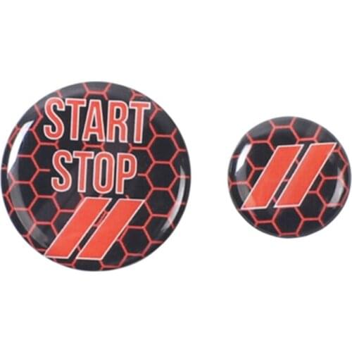 For 2010-2021 Dodge Charger/Challenger Start Stop Button Sticker Emblem Trunk Release Button Cover Decal