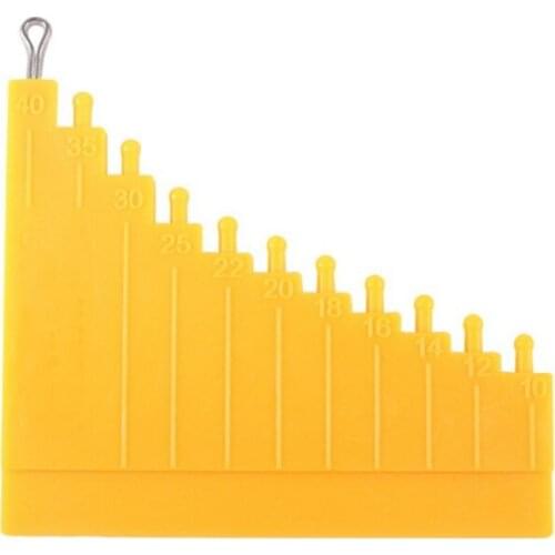 1pc Carp Knotted Rig Winding Board Measurement Tool Carp Fishing Knotted Board Hair Gauge