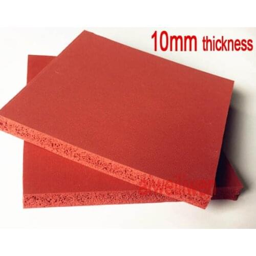 10mm thickness, 50cm length, 50cm width Silicone foam board,sponge sheet ,embossing machine plate,flame retardant rubber sheet