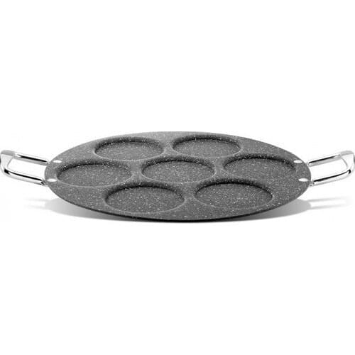 Granite Pancake Pan 35 cm Free Shipping Black 9 Pancake Cups Parts