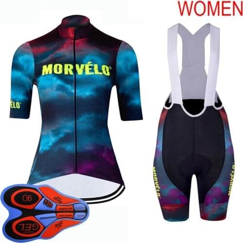 Summer Women Pro Team Cycling Jersey Bike Shorts Set Bicycle Riding Clothing Bike Outfits Ropa Ciclismo Quick Dry Mtb Sportswear