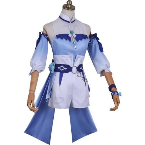 Genshin Qin Cosplay Costume Game Genshin Impact Sexy Women Anime Dress Carnival Halloween Uniforms