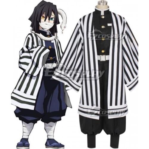 Obanai Iguro Wthie Halloween Party Outfit Adult Suit Christmas Carnival Suit Unisex Festival Gift Cosplay Costume E001