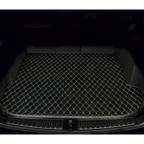 Custom car Trunk mats Case for Fiat 500 Viaggio S Freemont bravo 5D Waterproof leather Anti-slip carpet liners