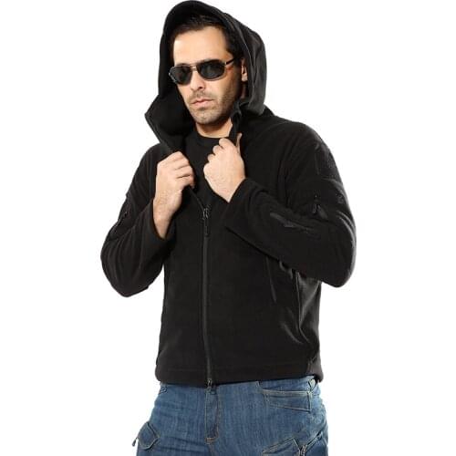 2021 Hot Men Thermal Clothing Casual Hoodies Winter Tactical Jacket Military Uniform Soft Shell Fleece Hoody Jacket