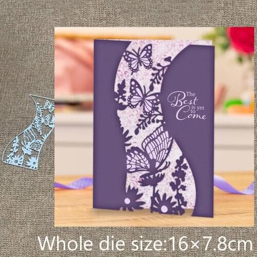 XLDesign Craft Metal stencil mold Cutting Dies butterfly flower background scrapbook die cuts Album Paper Card Craft Embossing