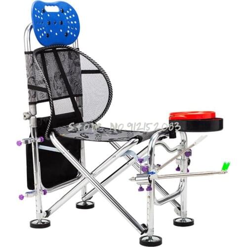 Multifunctional Portable Fishing Chair All Terrain Reclining Fishing Chair Platform Fishing Chair Portable Folding Fishing Chair