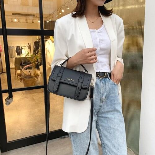 Fashion solid color PU leather lady luxury brand handbag crossbody bags for women shoulder bag purses and handbags sac a main