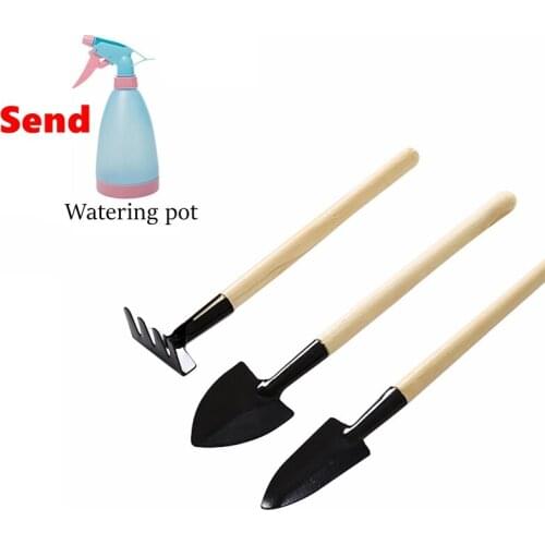New Home Gardening Tool Set With kettle Balcony Home-grown Mini Digg Three-piece Suits Loose Shovel Rake Garden Combination Tool