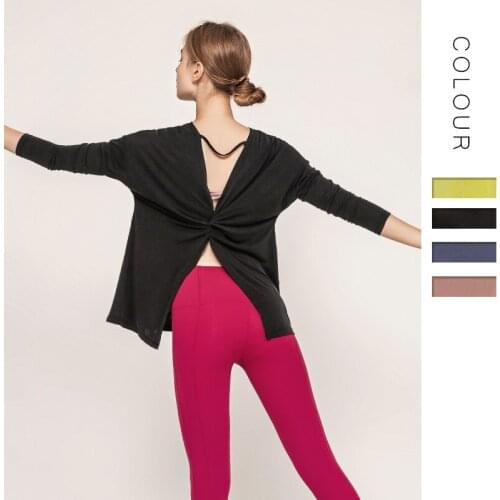 New Long-sleeved Sports Top Quick-drying T Shirt For Fitness Women Breathable Yoga Top Modal Tank Tops Women Loose Sports Bra