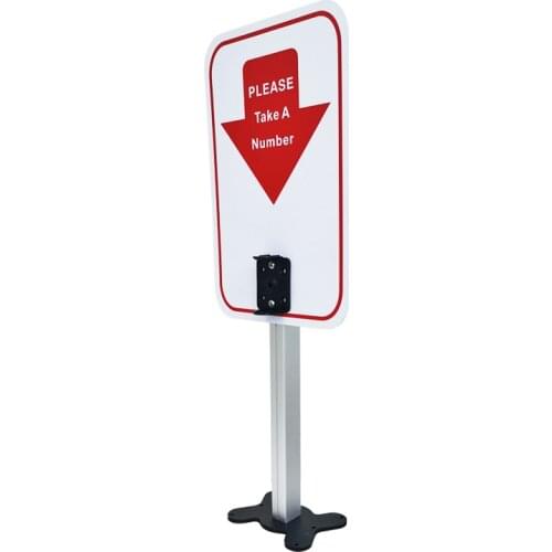 Aluminum Material Stand for Manual Ticket Dispenser Take a Number Machine