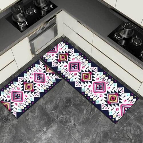 Kitchen Mat Cheaper Anti-slip Modern Area Rugs Living Room Balcony Bathroom Printed Carpet Doormat Hallway Geometric Bath Mat