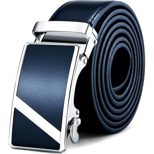 WilliamPolo famous brand belt mens top quality genuine luxury belt mens belt mens metal automatic buckle 047p