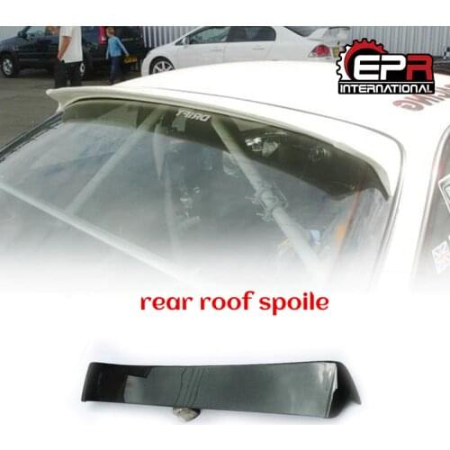 For Nissan S14 Dmax Style Carbon Fiber Roof Spoiler (Might need work to fit) Glossy Finish DM Rear Wing Splitter Fibre Drift Lip