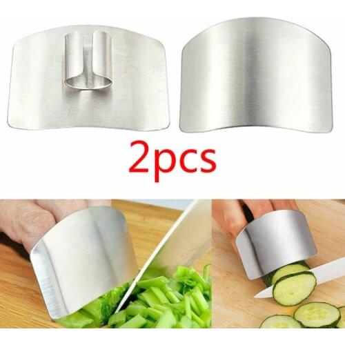 Kitchen Finger Hand Protector Guard Stainless Steel Chop Slice Shield Cook Tool