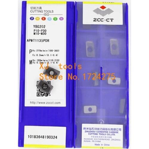 APMT1135PDR APMT160408PDER YBG202 YBG205 100% original Zcc.ct APMT1135 APMT1604 Carbide insert