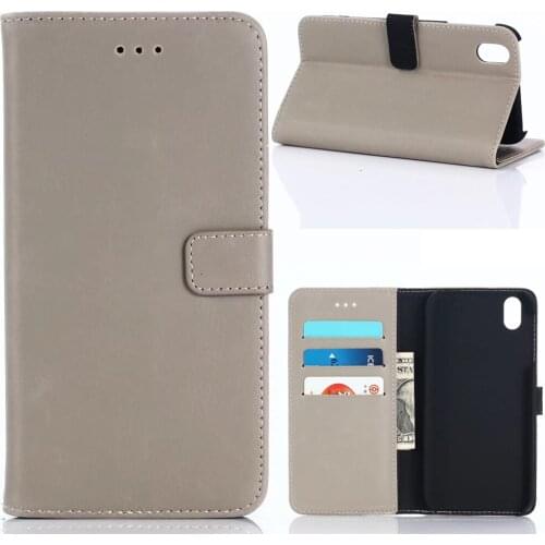30pcs/lot For Sharp Aquos L2 Wallet Case Retro Crazy Horse Stand Leather Case With Card Slots For Sharp Aquos X1