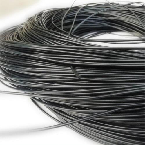 500G Black color Round Synthetic Rattan Weaving material plastic PE Rattan for knit and repair chair basket etc