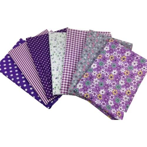 7pcs/lot New Floral Series Twill Cotton Fabric,Patchwork Cloth,DIY Sewing Quilting Fat Quarters Material For Baby&Child