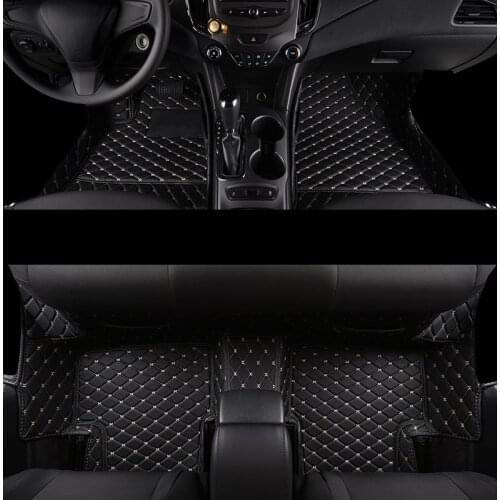 Fiber leather car floor mats for chevrolet malibu cruze trax sonic aveo orlando lacetti captiva accessories