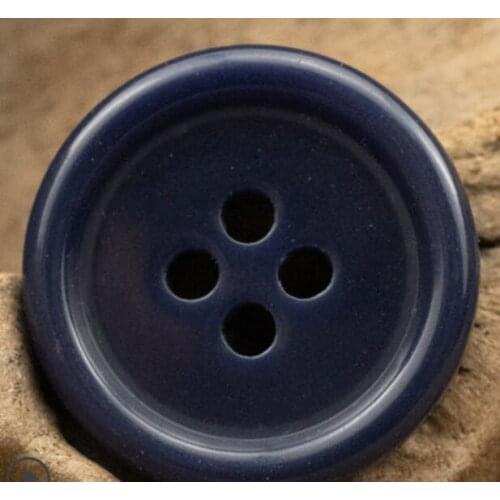 Free shipping 20pcs/lot dark blue suit buttons Solid color resin buttons suit clothing buttons 15mm 20mm