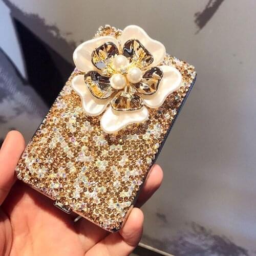 14-20 Cigarette Fine Female Pearl Flower Cigarette Case Metal Cigarette Box Portable Seal Waterproof High-Grade Creative Gifts