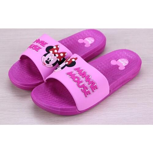 2019 Disney childrens sandals and slippers baby slippers summer cartoon indoor non-slip girl baby Minnie slippers