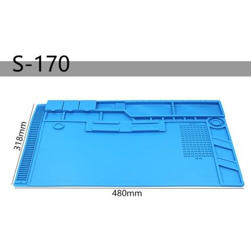 ESD Heat Insulation Working Mat S170 S180 Insulation Pad Insulator Pad Maintenance Platform BGA Soldering Station Working Mat