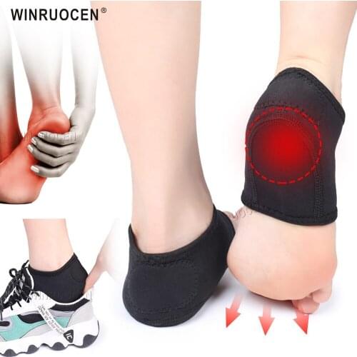 Gel Heel Pad Pain Relief for Plantar Fasciitis Sock Worn in Shoes Thin Heel Spur Foot Skin Care Protectors Heel Sleeves