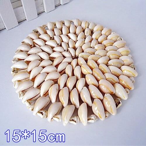 Creative Shell Round Placemat Insulation Pad Household Cup Pad Mats Coaster Coffee Mugs Pads Kitchen Tableware Mat Ornaments