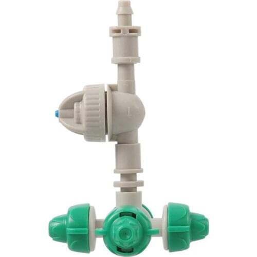 5Set Cross 0.5mm Orifice Atomizing Misting Nozzle Garden Farm Irrigation Greenhouse humidification cooling landscaping Sprinkler