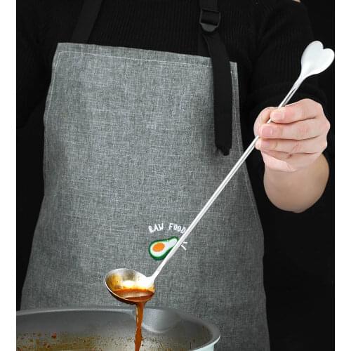 30.5CM Stainless Steel Long Handle Spoon Coffee Stirring Spoon Honey Measuring Spoon Household Dessert Small Spoon