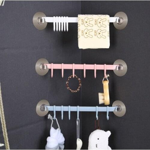 Rustproof Bathroom Tools Organizer Towel Holder Key Hooks Kitchen Corner Organizer Cupboard Storage Rack Shelf