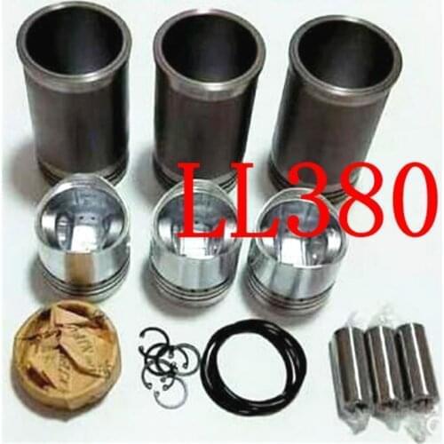 ORIGINAL LL380B, Piston + Piston ring + pistion sleeve + +, Laidong KAMA LL380B engine parts