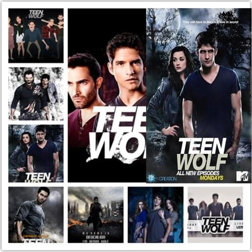 Teen Wolf Poster Movie 5d Diamond Painting Wall Sticker Diamond Diamond Embroidery Colorful Home Decor Living Room