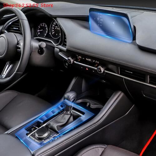 Gear Shift Frame Panel Membrane For Mazda 3 Axela 2020 2019 Interior Protective Film Modification Car Styling Decoration