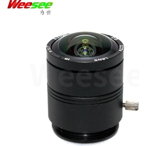 WS 3.2mm F2.0 12MP 4K HD CCTV lens CS mount 150 degree wide angle fixed cctv lens 1/1.7'' for IP CCTV box cameras