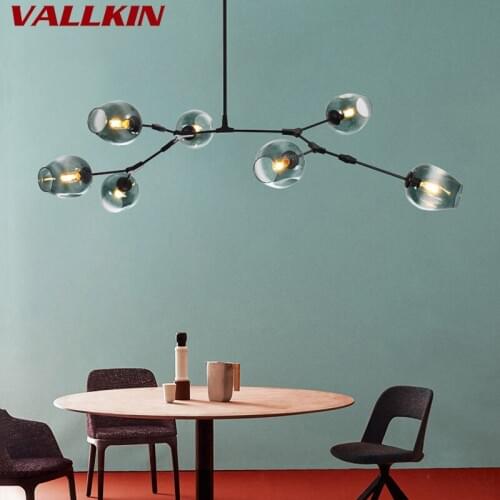 Modern Glass Pendant Light Nordic Dining Home Room Kitchen Light Designer Hanging Lamps Living Lustre Lamp Lighting