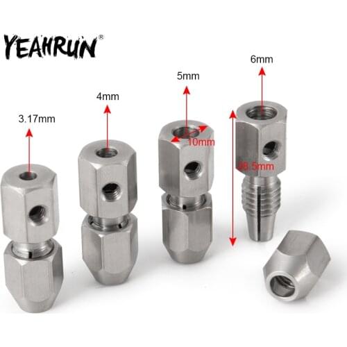 RC Toys Tool 3.17/4/5/6mm Steel Drill Electric Chucks Axle Motor Shaft Coupler Sleeve Saw Blade Coupling Chuck Adapter